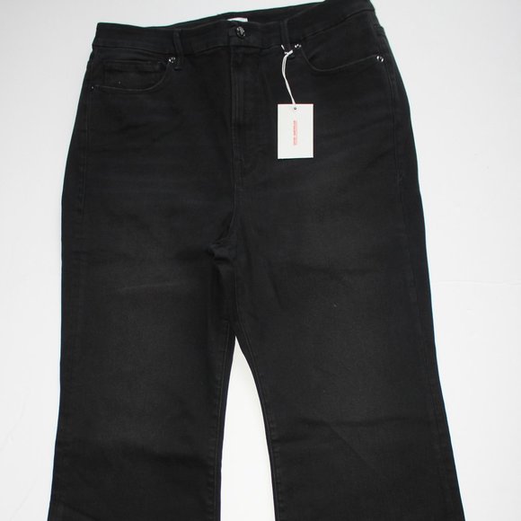 Good American Black Flare & Wide Leg Jeans - Picture 1 of 6